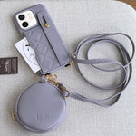 Custodia portafoglio in PU con cinturino per iPhone 12 mini