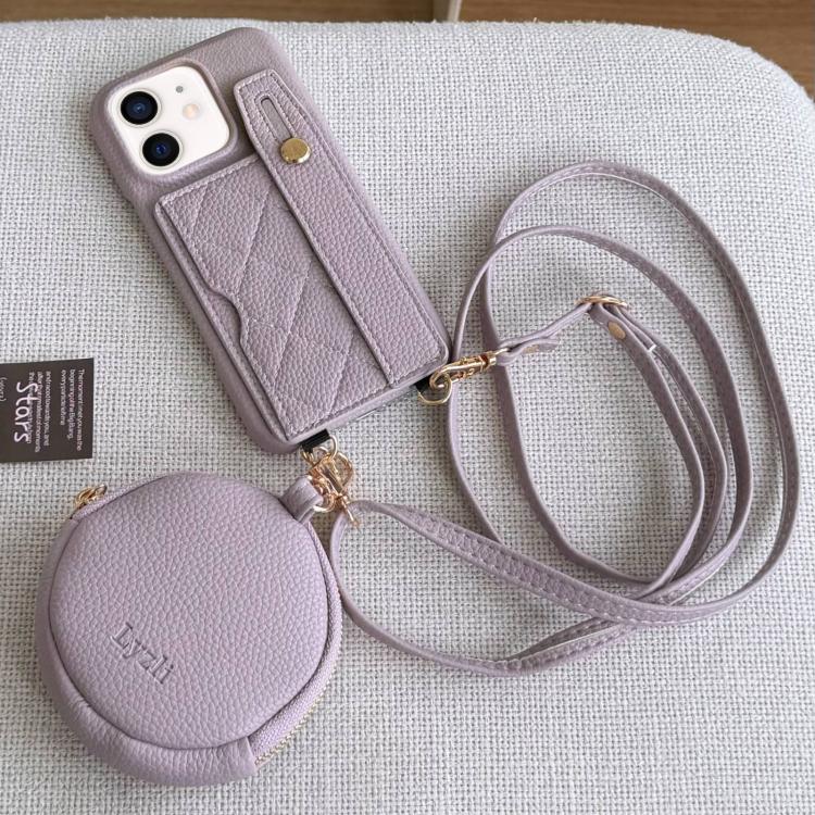 Custodia portafoglio in PU con cinturino per iPhone 12 mini
