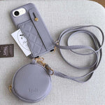 Custodia portafoglio in PU con cinturino per iPhone 14 Pro Max