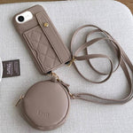 Custodia portafoglio in PU con cinturino per iPhone 14 Pro Max