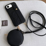 Custodia portafoglio in PU con cinturino per iPhone 14 Pro Max