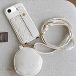 Custodia portafoglio in PU con cinturino per iPhone 14 Pro Max