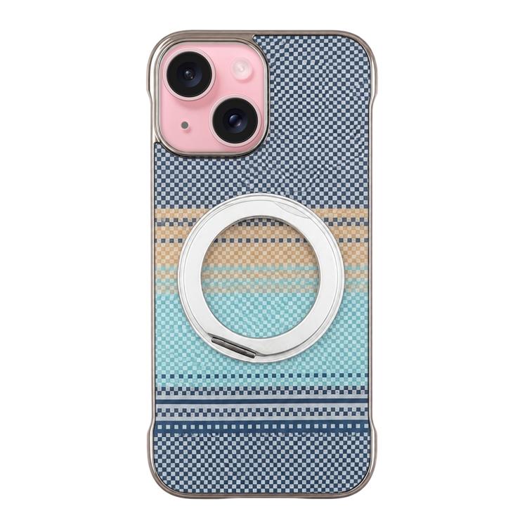 Custodia magnetica in Kevlar per iPhone 15 con rotazione 360°