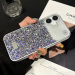 Custodia PC con paillettes a stelle per iPhone 16 Pro