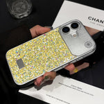 Custodia PC con paillettes a stelle per iPhone 16 Pro