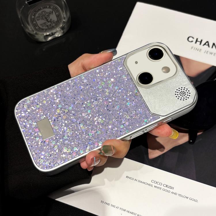 Custodia in PC con paillettes per iPhone 15 Pro