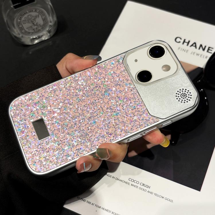 Custodia in PC con paillettes per iPhone 15 Pro