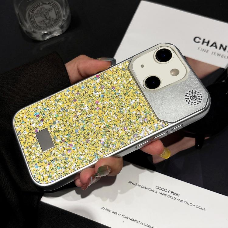 Custodia in PC con paillettes per iPhone 15 Pro