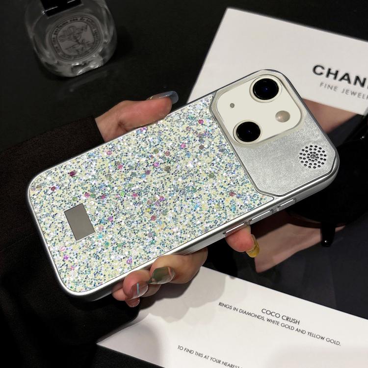 Custodia in PC con paillettes per iPhone 15 Pro