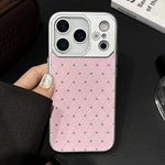 Custodia in ecopelle con texture a griglia per iPhone 17 Pro Max