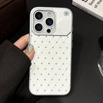 Custodia in ecopelle con texture a griglia per iPhone 17 Pro Max