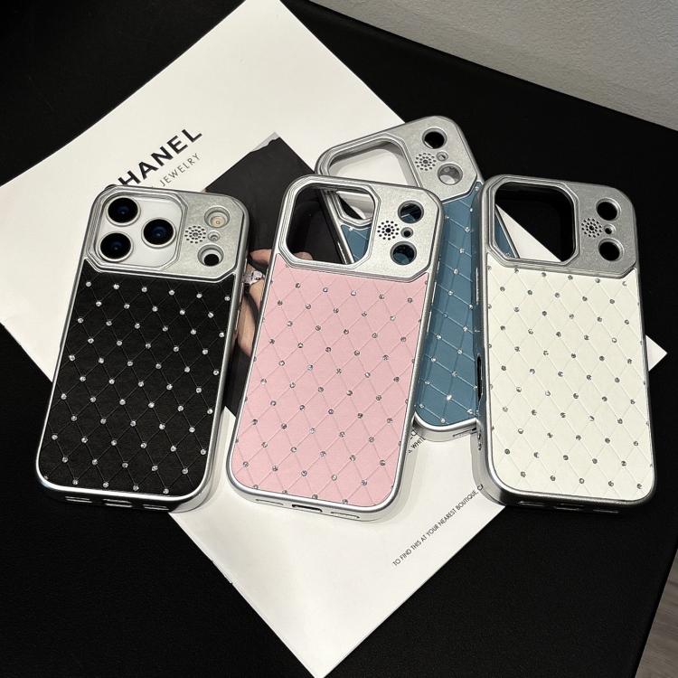 Custodia in ecopelle con texture a griglia per iPhone 17 Pro Max