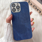 Custodia TPU effetto denim per iPhone 17 Pro Max