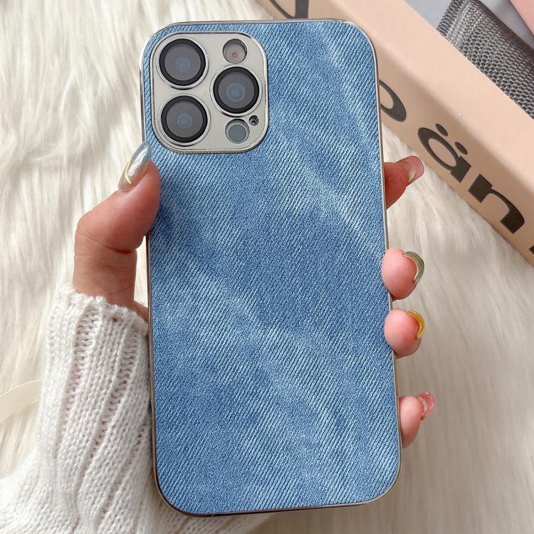 Custodia TPU effetto denim per iPhone 17 Pro Max