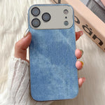 Custodia TPU effetto denim per iPhone 17 Pro Max