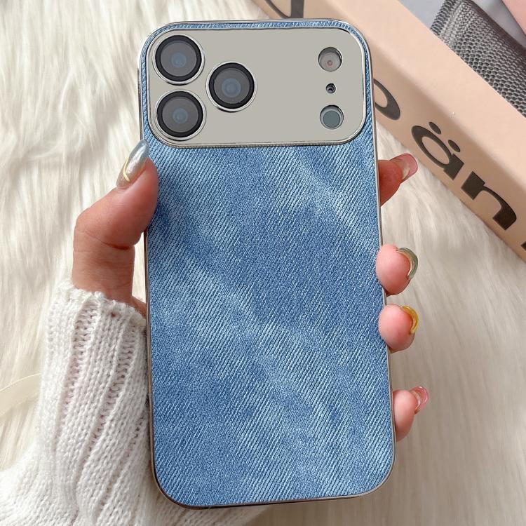 Custodia TPU effetto denim per iPhone 17 Pro Max