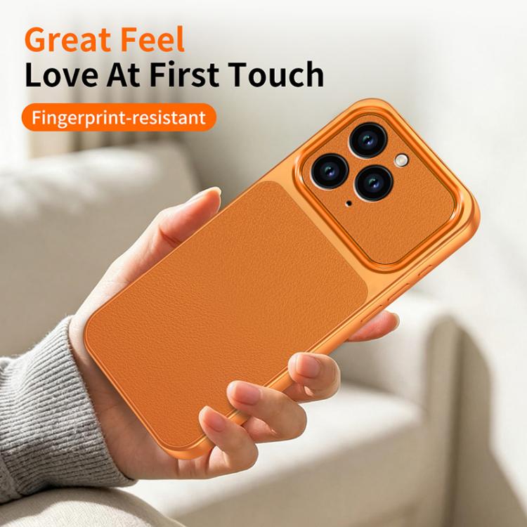 Custodia TPU effetto pelle con pellicole per iPhone 11 Pro Max