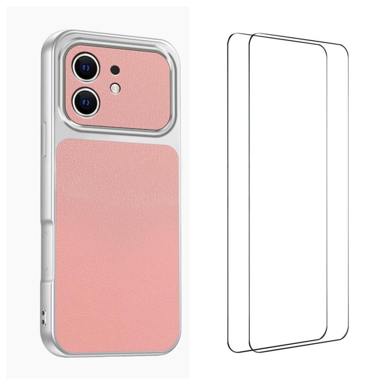 Custodia TPU effetto pelle con pellicole per iPhone 11 Pro Max