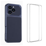 Custodia TPU effetto pelle con pellicole per iPhone 11 Pro Max