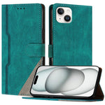 Custodia portafoglio in ecopelle con slot carte per iPhone 13 min