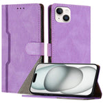 Custodia portafoglio in ecopelle con slot carte per iPhone 13 min