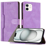 Custodia portafoglio in ecopelle con slot carte per iPhone 13 min