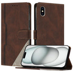 Custodia portafoglio in ecopelle con slot carte per iPhone