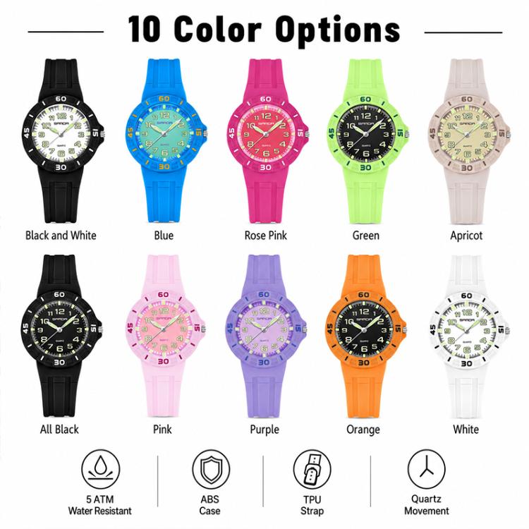 Orologio per bambini SANDA 6386 impermeabile 5 ATM