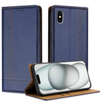 Custodia portafoglio in ecopelle vegana per iPhone X