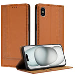 Custodia portafoglio in ecopelle vegana per iPhone X