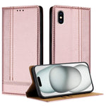 Custodia portafoglio in ecopelle vegana per iPhone X