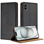 Custodia portafoglio in ecopelle vegana per iPhone X