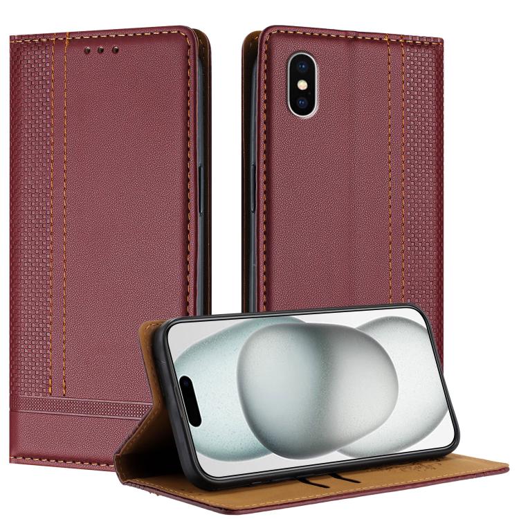 Custodia portafoglio in ecopelle vegana per iPhone X