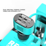 RF4 RF-C39 2 in 1 Termocamera a doppio spettro visibile e infrarosso 4K per il rilevamento di guasti su PCB, RF-C39