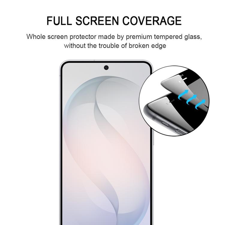 Pellicola in vetro temperato per Galaxy S26 FE 5G con supporto impronta digitale