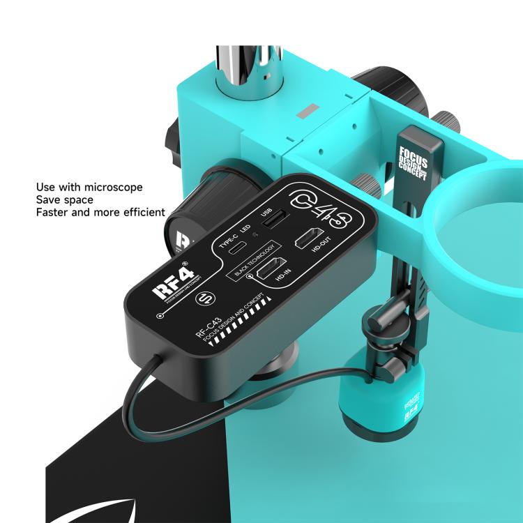 RF4 RF-C43 Termocamera indipendente, design touch veloce, compatibile con la maggior parte delle telecamere per microscopio., RF-C4