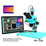 RF4 RF-C43 Termocamera indipendente, design touch veloce, compatibile con la maggior parte delle telecamere per microscopio., RF-C4