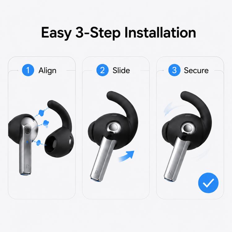 Tappi auricolari in silicone antiscivolo per Galaxy Buds3 Pro