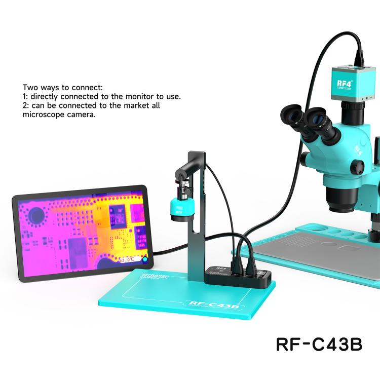 Postazione di lavoro sollevabile per termocamere RF4 RF-C43B con uscita HDMI, compatibile con più telecamere., RF-C43B