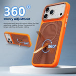 Custodia magnetica con supporto girevole per smartphone