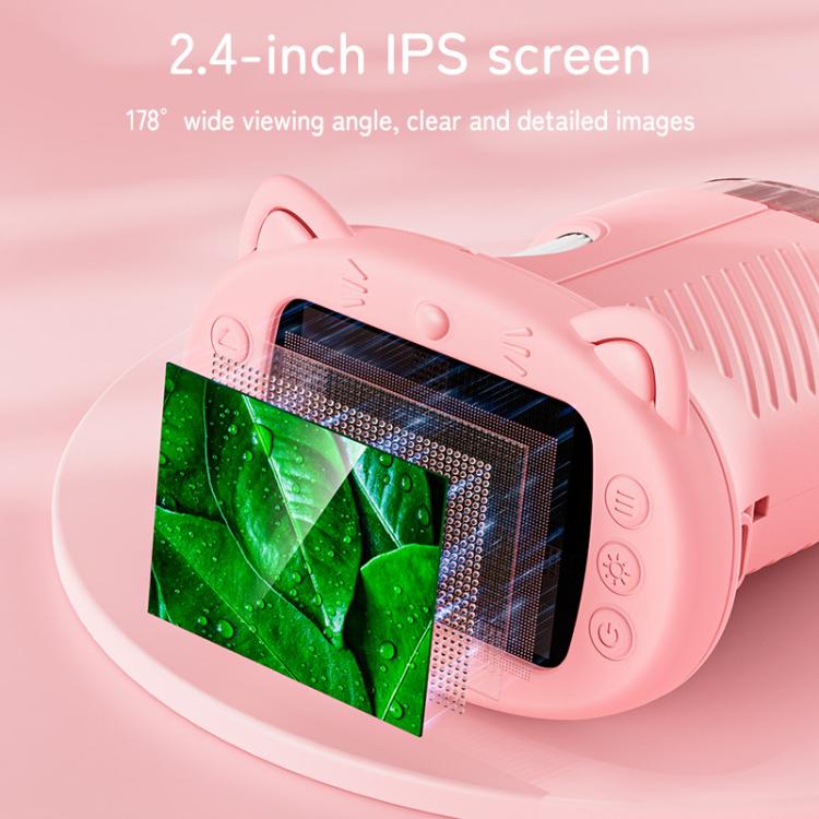 Microscopio portatile per bambini con schermo da 2,4 pollici per l'osservazione di insetti., 386