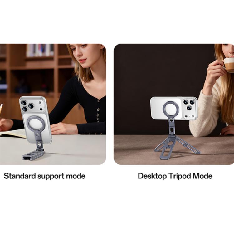 Supporto magnetico da tavolo per selfie stick per telefono Yesido C231, treppiede pieghevole portatile in lega di alluminio Yesido C231