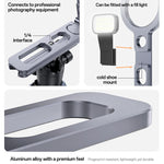 Supporto magnetico da tavolo per selfie stick per telefono Yesido C231, treppiede pieghevole portatile in lega di alluminio Yesido C231