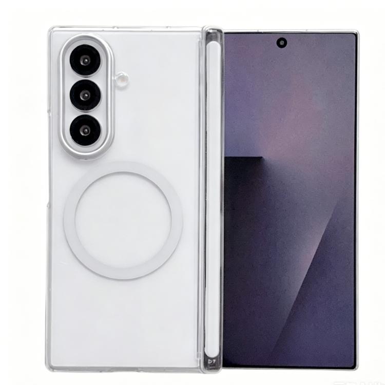 Custodia magnetica satinata con protezione obiettivo per Galaxy Z Fold6 e Fold5