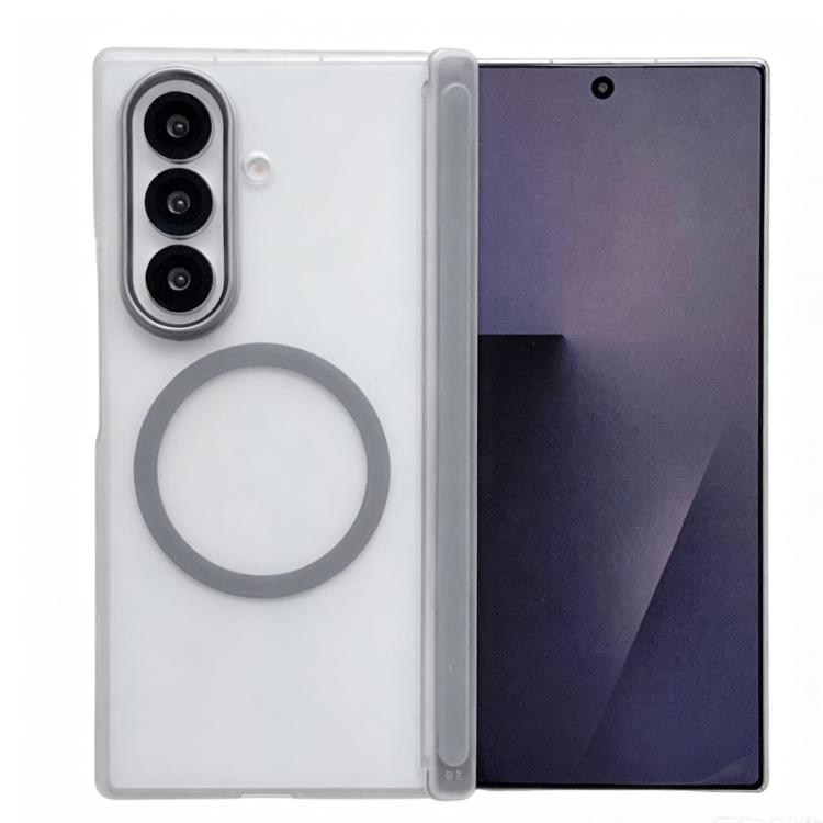 Custodia magnetica satinata con protezione obiettivo per Galaxy Z Fold6 e Fold5