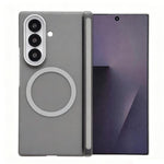 Custodia magnetica satinata con protezione obiettivo per Galaxy Z Fold6 e Fold5