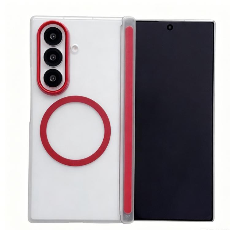Custodia magnetica satinata con protezione obiettivo per Galaxy Z Fold8 Ultra e