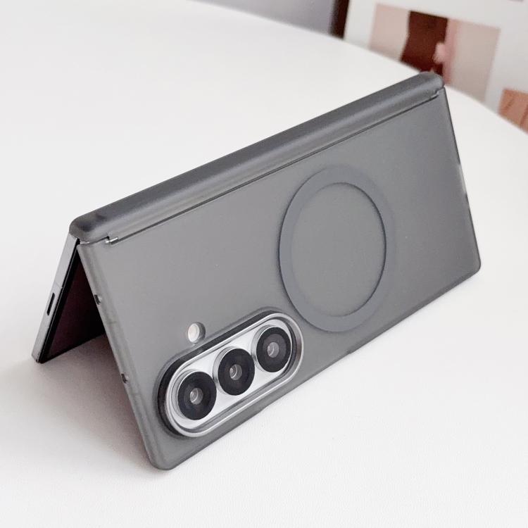 Custodia magnetica satinata con protezione obiettivo per Galaxy Z Fold6 e Fold5