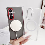 Custodia magnetica satinata con protezione obiettivo per Galaxy Z Fold8 Ultra e