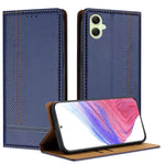 Custodia in ecopelle vegana antigraffio con design a cuciture per Galaxy A35 5G